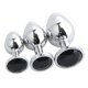 thumbnail image 2 of Pesas De Acero Inoxidable Plug Anal Stopper Jeweled Adult Toys Black, 2 of 5
