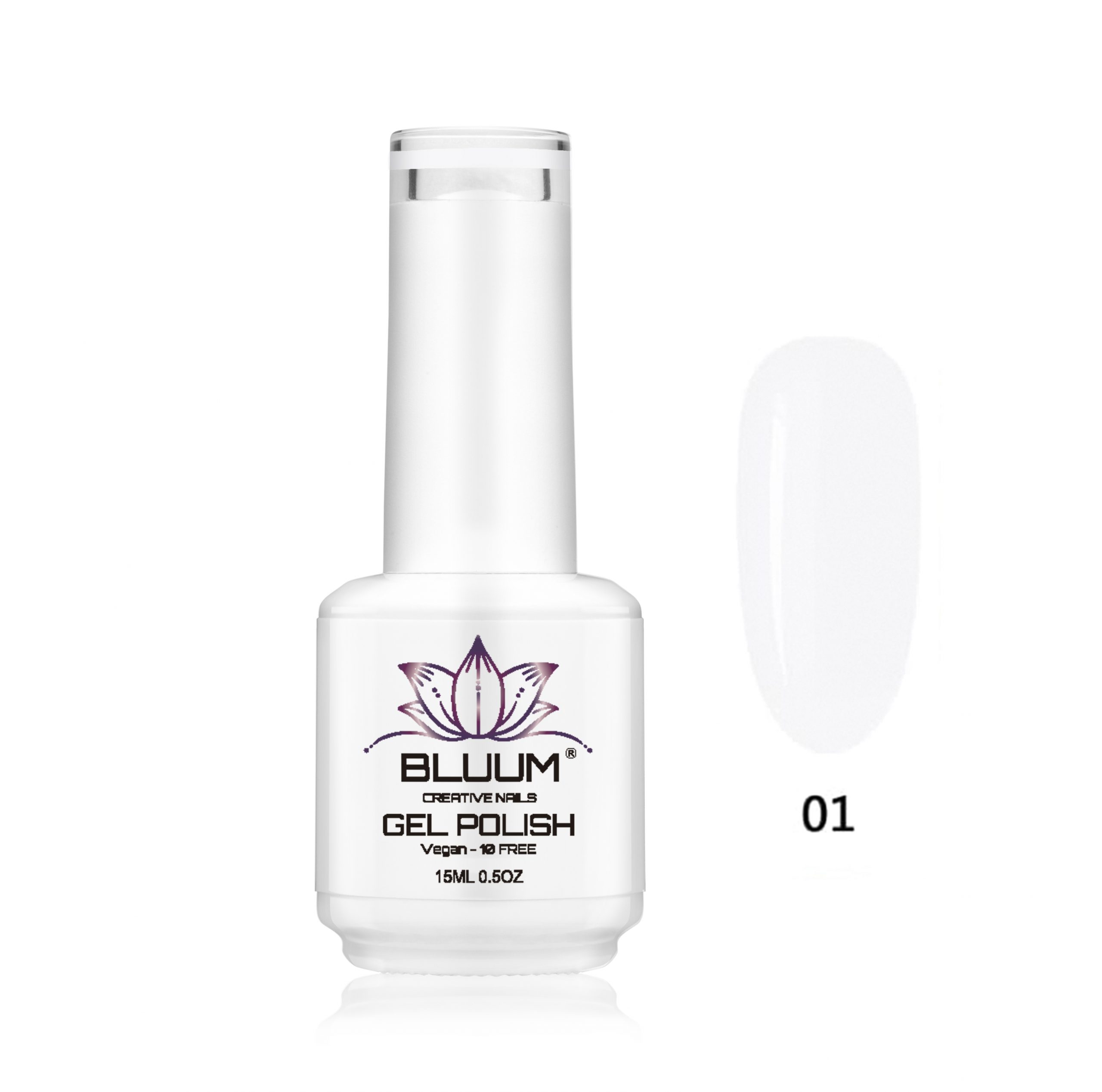 Bluum Creative Nails - Esmalte Permanente Blanco 15 Ml