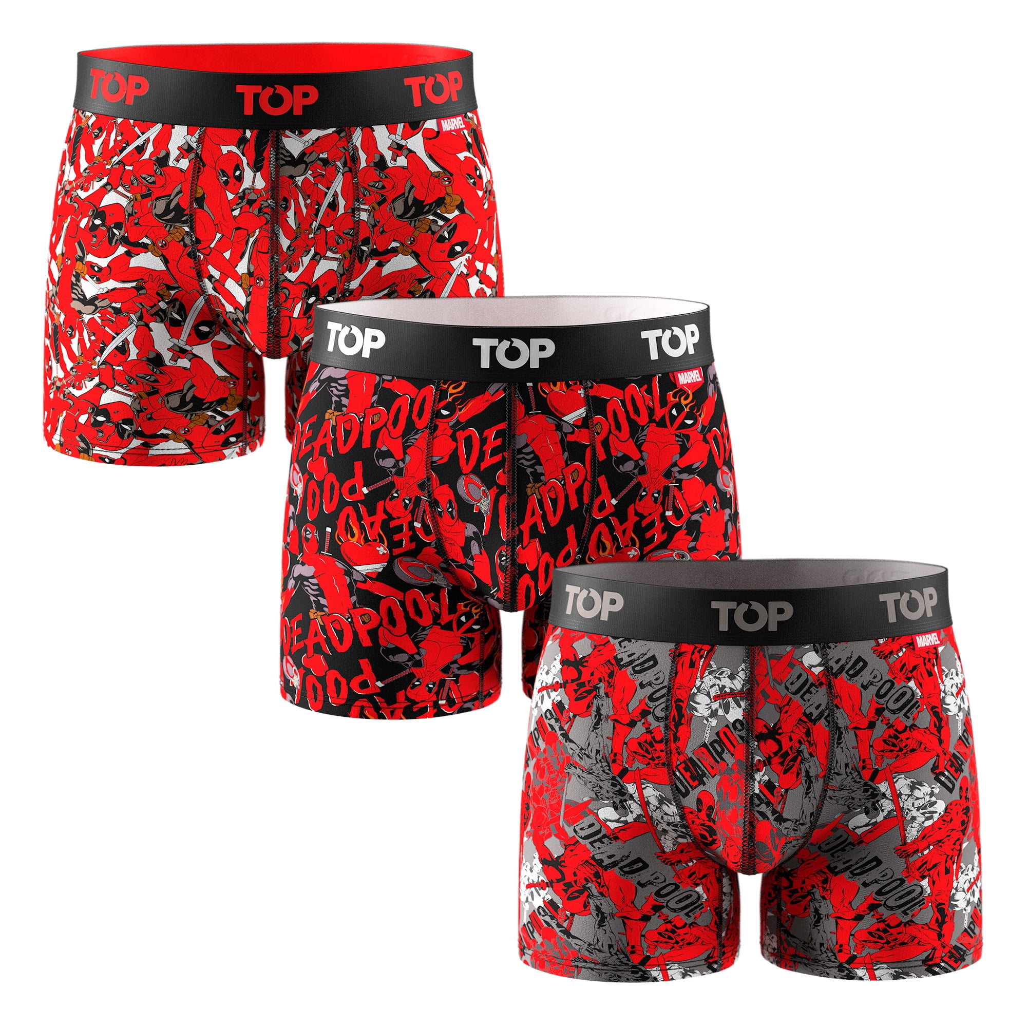 Top - Bóxer Medio Algodón Pack 3 Marvel C20