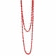 thumbnail image 2 of Elegante Mujer Dama Largo Rojo Perlas De Vidrio Suéter Collar Con Cuentas Collar, 2 of 3