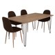 thumbnail image 4 of Comedor  6 Sillas Sin Brazo Miel - Café Oscuro, 4 of 8