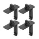 thumbnail image 1 of Soportes de Retención para Coche de Unique Bargains Compatibles con Honda y Acura, Clips de Fijación de Alfombrilla de Piso Tipo L de Plástico Negro Antideslizante Duradero 4 Piezas, 1 of 7