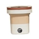 thumbnail image 2 of Lavadora plegable Lavadora de cubo pequeña 8L 3 modelos Alta potencia Durable Fácil de transportar Lavadora pequeña compacta para RV Lavandería Aparta Beige, 2 of 5