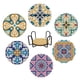 thumbnail image 1 of Posavasos pintura con diamante - Azulejos Redondos azul, 1 of 3