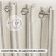 thumbnail image 4 of Cortinas DriftAway 152 cm Rayas Grises Opacas – Juego de 2, 4 of 8