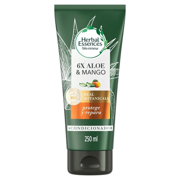 Acondicionador Herbal Essences Bio:Renew 6X Aloe & Mango Protege & Repara, 250 ml