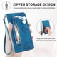 thumbnail image 5 of Para Samsung Galaxy S26 Ultra 5G Funda de 6.9 Pulgadas, Billetera para Mujer Hombres, Duradera de Cuero PU Magnética con Tapa, Correa de Cordón, Correa de Muñeca con Cierre, Tarjetero, Billetera,, 5 of 10