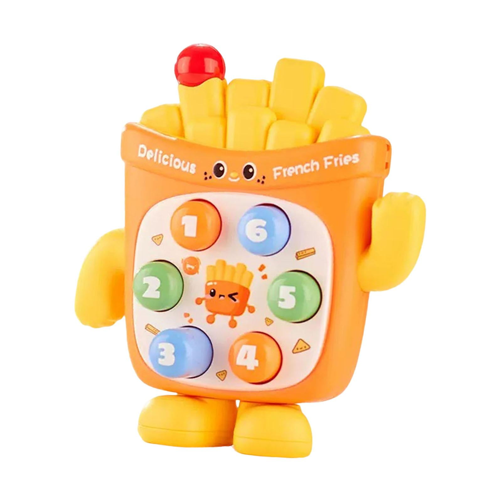 Magideal - Juego De Empuje Rápido, Juguete De Desarrollo Portátil Para Enseñanza Preescolar, Juego De Mano Educativo Para Regalo De 3, 4, 5 Y 6 Años Para Niñas Y Chips De Naranja