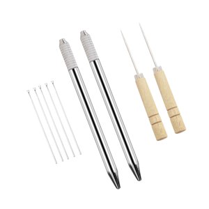 Ioensy - Herramienta De Enraizamiento De Pelo De Muñeca Duradera Con Soportes De Mango De Aluminio Suministros Punzones Estilo B