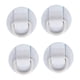 thumbnail image 2 of 4x Parche De Anillos En D, Accesorios De Cubierta De PVC, Hebillas De Cordón Para Barco, Tabla De Surf, Blanco, 2 of 3