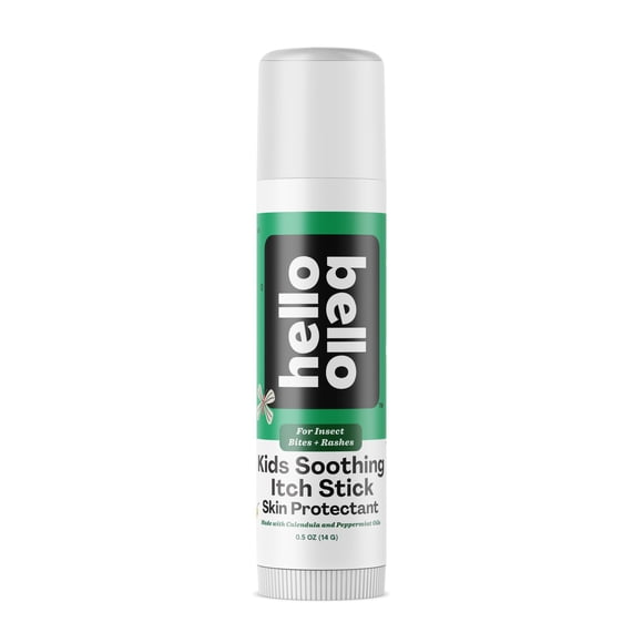 Hello Bello Kids Barra Calmante para Picazón, 14 g, Protector de Piel con Aceites de Caléndula y Menta, para Picaduras de Insectos y Erupciones