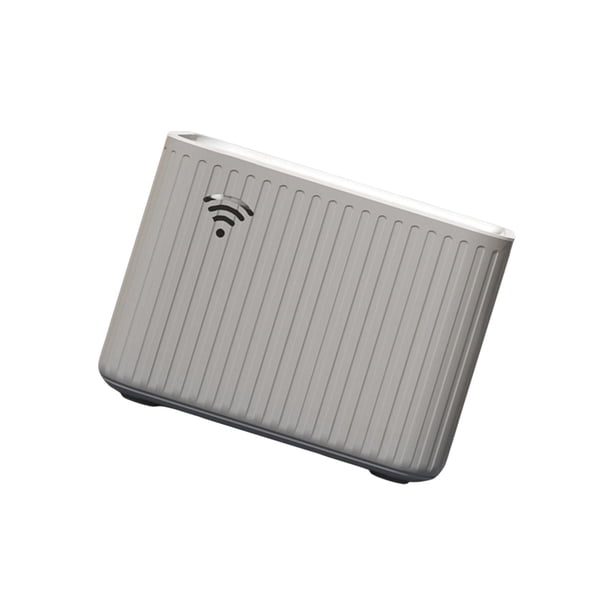 Estuche de almacenamiento para enrutador de escritorio, tiras de alimentación ocultas, decoración de almacenamiento de cable de datos, organizador de , gris