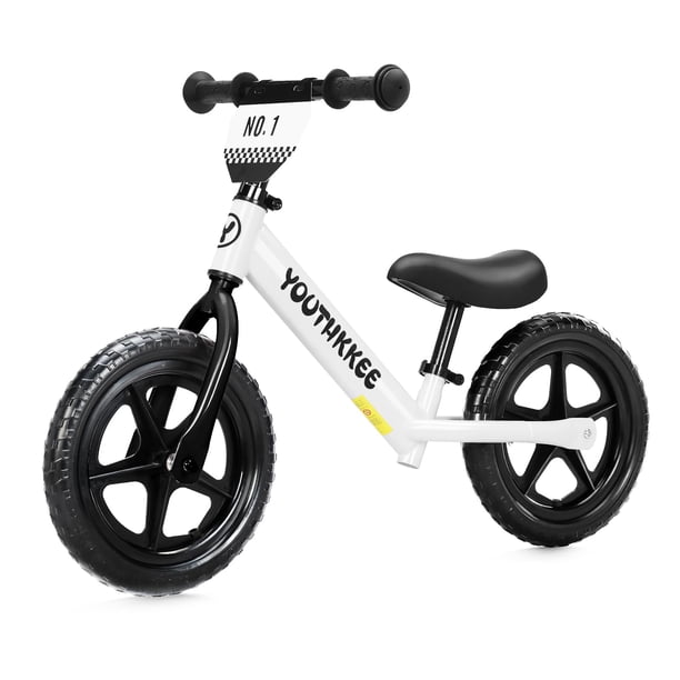 Asiento ajustable sin pedales Balance Bike Youthkkee para niños pequeños de 12 pulgadas
