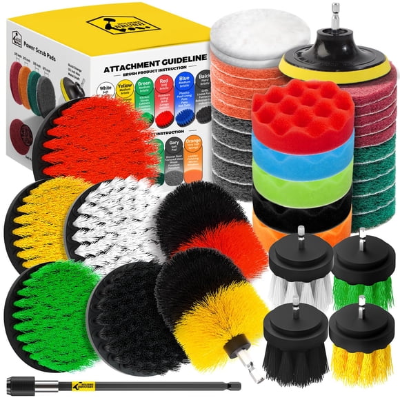 Juego de brochas para taladrar Holikme, 40 piezas, para detalles de automóviles