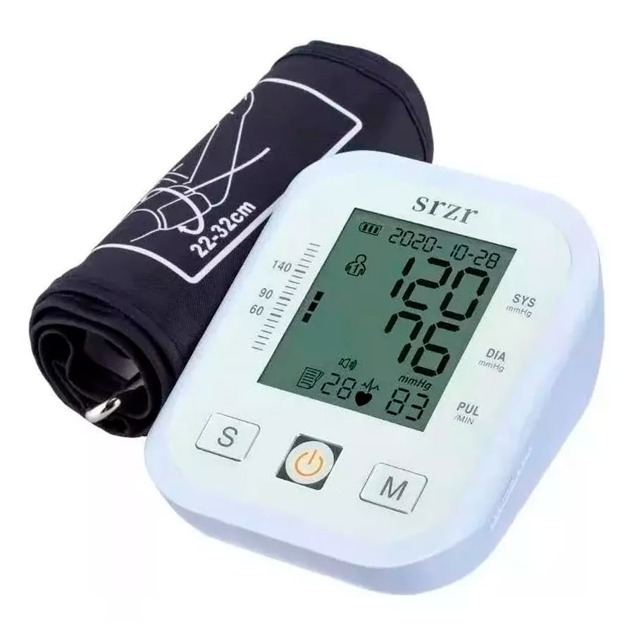 Aventura Store - Tensiómetro Digital Toma Presión Arterial De Brazo Blanco