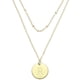thumbnail image 1 of Collar Inicial Letra Collar, Colgante Disco Alfabeto Collar en Capas Inicial Pequeño Tono Dorado para Adolescentes Mujeres Regalos de Cumpleaños, H, 1 of 7