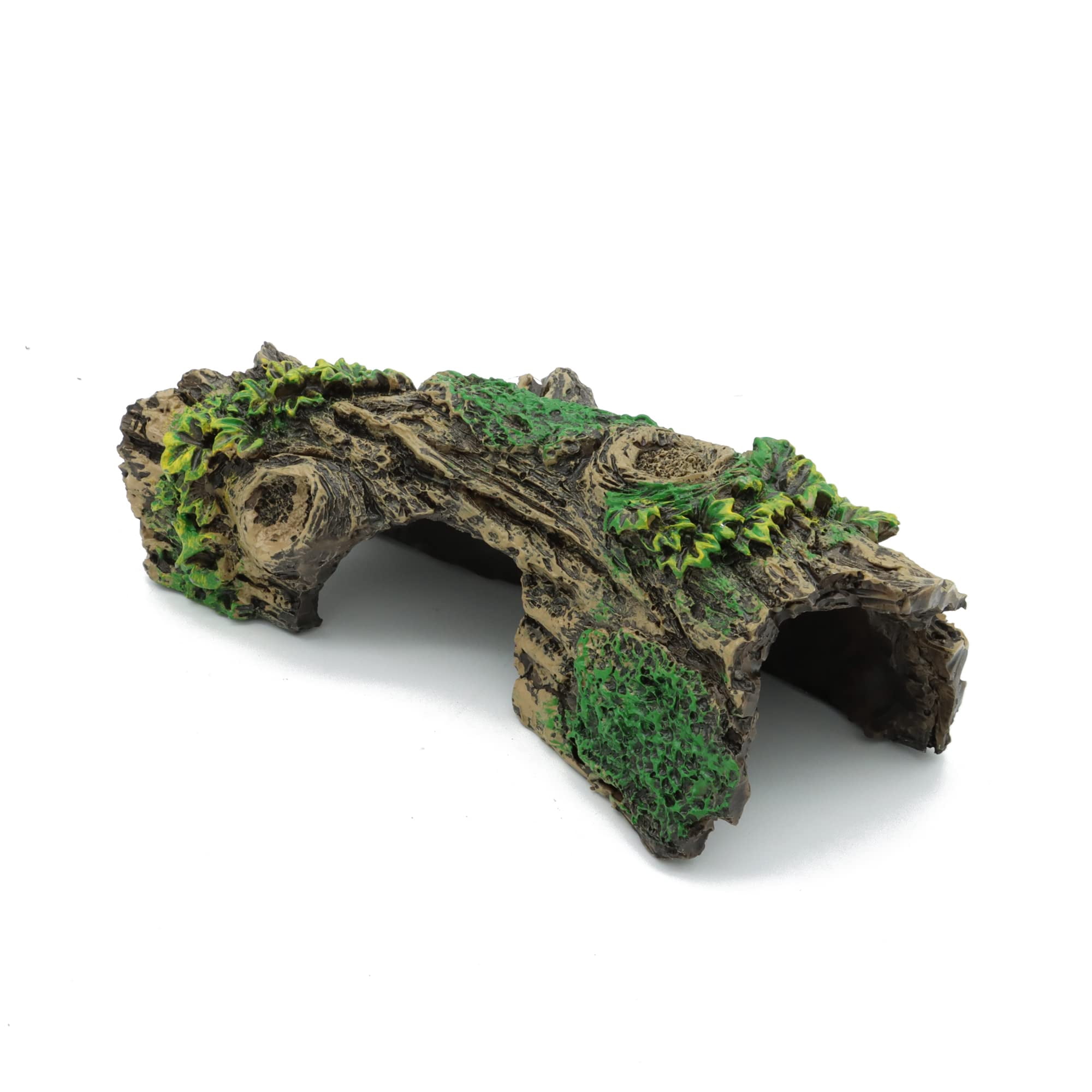 Decoración de acuario JIH, adorno de resina con forma de tronco de árbol hueco