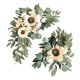 thumbnail image 2 of 2 Piezas De Corona Artificial Para Decoración Del Hogar, Adorno De Puerta Delantera, Flor, Estilo De Ventana G, 2 of 5