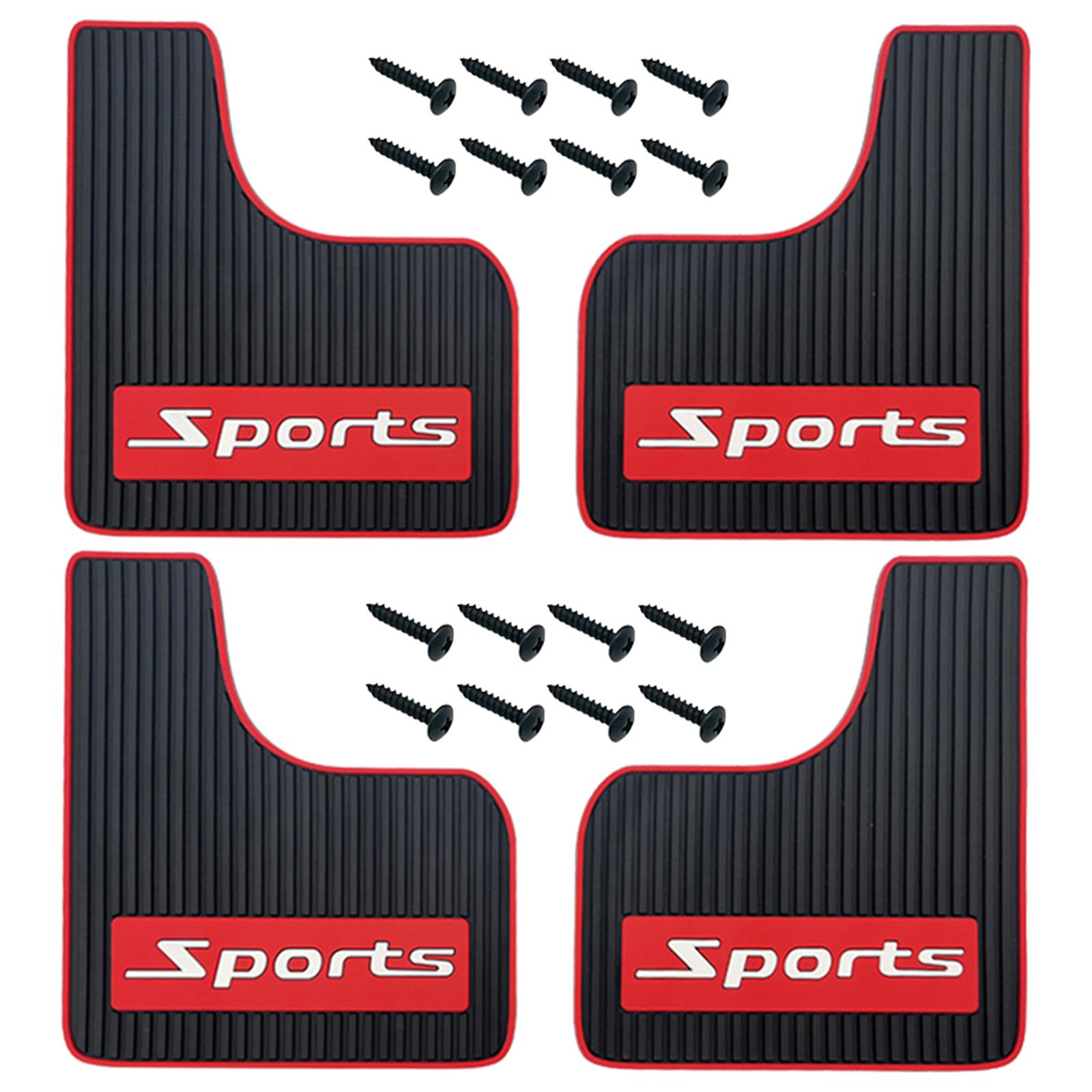 Magideal - Guardabarros De Coche, Guardabarros Resistentes A Los Arañazos Con Hardware, Guardabarros Automotriz Sin Colisión, Guardabarros De Coche Para Camión, 4 Piezas