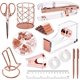 thumbnail image 1 of Set de Accesorios de Escritorio suniya Oro Rosado 13 en 1, 1 of 7