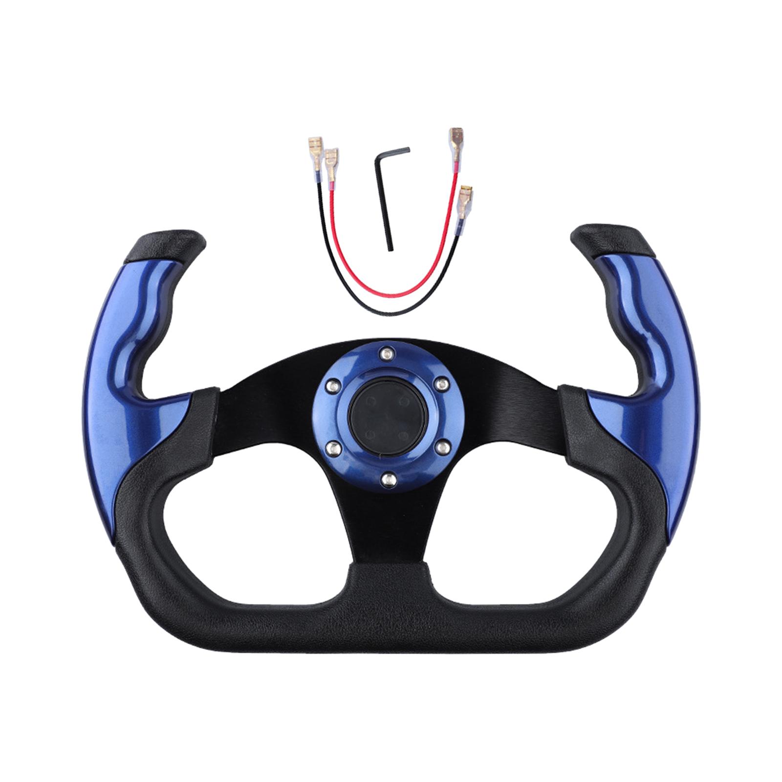 Ioensy - Volante De Coche Genérico Antideslizante Aleación De Aluminio Volante Para Juegos Azul