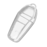 Ioensy - Cubierta Para Llavero, Piezas De Repuesto Elegantes, Soporte Para Llave De Coche Para Byd Tang Qin Transparente