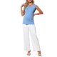 thumbnail image 2 of INSPIRE CHIC Top de Primavera para Mujeres Embarazadas, Camiseta de Manga Corta, Tops Básicos de Punto Acanalado, Ajuste Ceñido, Camisas Casuales 2026 S Azul, 2 of 5