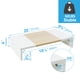 thumbnail image 4 of Soporte para monitor TEAMIX Wood con almacenamiento de 20 pulgadas, color blanco+arce, 4 of 6