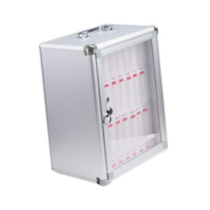 Bothyi - Gabinete De Almacenamiento Para Teléfono Con Puerta Transparente Y 2 Llaves, Resistente Caja De Almacenamiento Para Móviles Con 24 Ranuras