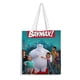 thumbnail image 1 of Baymax de Big Hero Bolso de tela con estampado de lienzo para mujer, bolsa de compras reutilizable y estética, con cremallera interior, regalo para mujer,40*40cm., 1 of 6