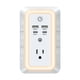 thumbnail image 1 of Protector contra sobretensiones con enchufe múltiple con cargador USB de 7 salidas, 1 of 6