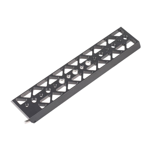 Placa base de cola de milano para montaje de jaula de cámara, accesorios de fijación, placa base de trípode liviana para jaula de cámara estándar , 25.4 Cm X 5.75 Cm 254 cm x 575 cm