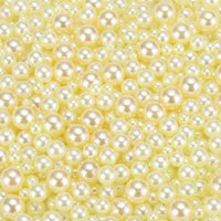 Perlas Falsas Uxcell 900 Piezas 3-8Mm Amarillo Claro