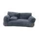 thumbnail image 1 of Cama para dormir para mascotas, sillón reclinable para mascotas, base antideslizante, suave, para uso en temporadas cálidas, con funda extraíble, sofá gris oscuro, 1 of 5