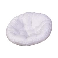 Magideal - Cojín Para Asiento De Patio De 60X60Cm, Almohadillas Para Silla, Almohadillas Redondas Lavables Extraíbles Para Silla, Cojín De Repuesto Para Asiento, Blanco