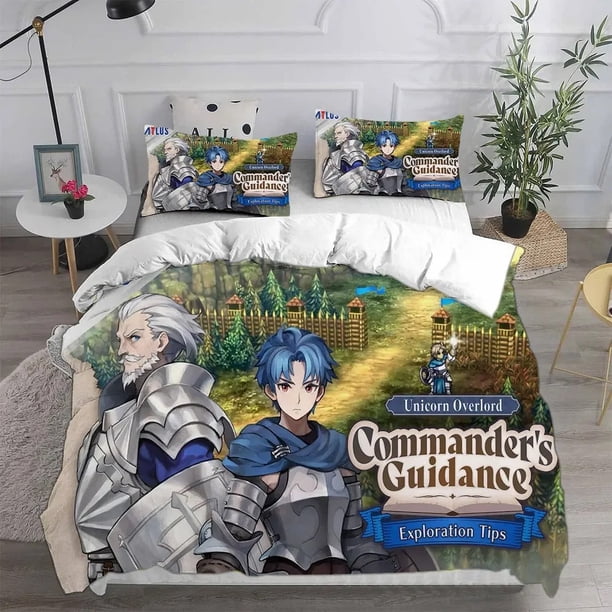 ed Game Unicorn Overlord Bedding Sets Comforter Quilt Bed Cover Duvet Cover Pillow Case Sets Kids Adult Size Bed Sheets