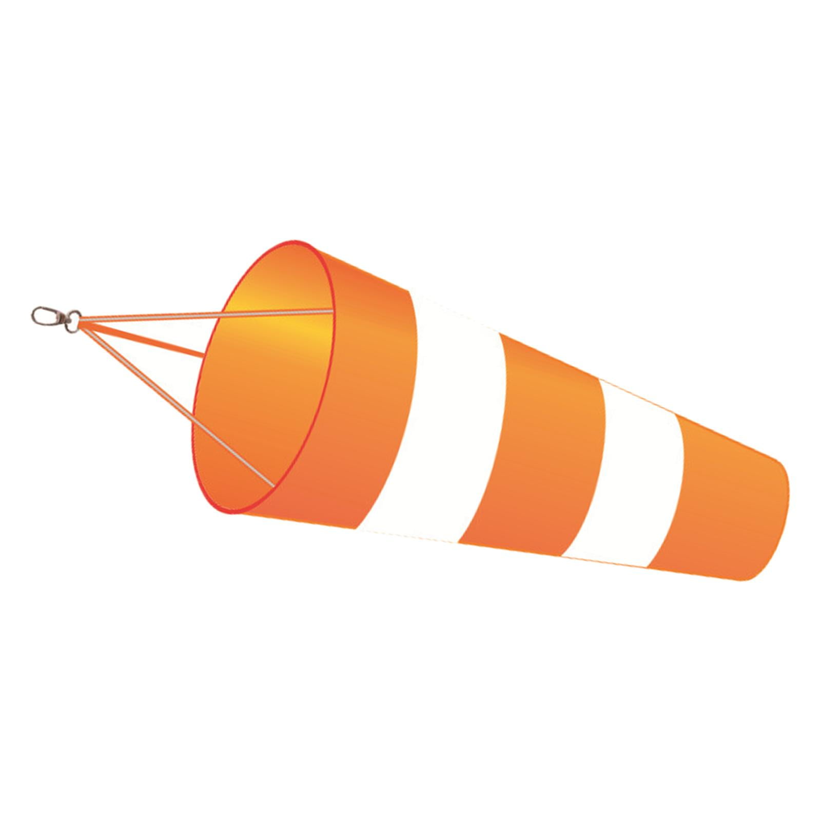 Ioensy - Calcetines De Viento De Aviación Tela Oxford Para Jardín Indicador De Dirección Del Viento Al Aire Libre Naranja 60cm