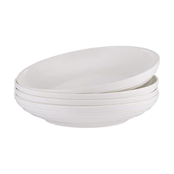 Dishware Mikasa Ciara Bone China, 4 cuencos para pasta, 20 cm, color blanco