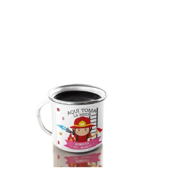 Taza Enlozada Bomberos - Héroes del Fuego M