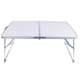 thumbnail image 1 of Mesa plegable para acampar Picnic portátil Jardín al aire libre Barbacoa Comedor Escritorio Blanco, 1 of 5