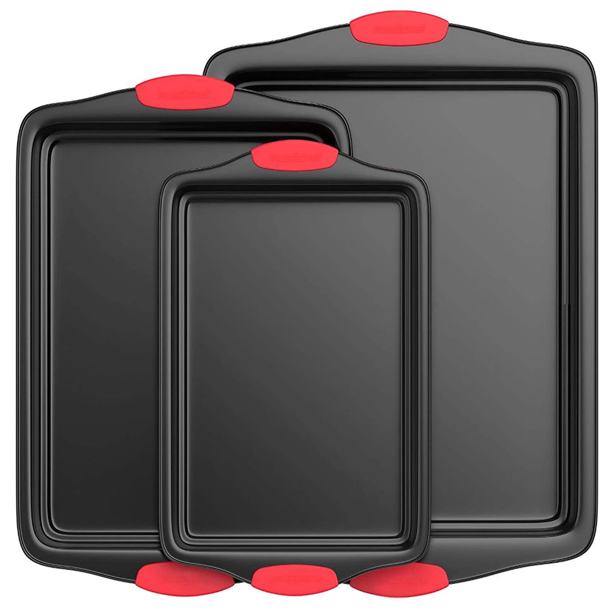 Juego De 3 Moldes Para Hornear Nutrichef Antiadherentes Para Cocina
