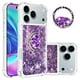 thumbnail image 1 of FOXDOCK Funda Glitter Líquida para iPhone 17 Pro con Anillo Brillante, TPU Antichoques y Esquinas Reforzadas, Soporte, 1 of 6