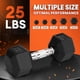 thumbnail image 3 of Mancuerna Yes4All de hierro fundido cromado con empuñadura hexagonal de 11,34 kg/25 libras, 3 of 6