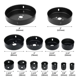 thumbnail image 5 of "Juego Sierras Belug  Copa 16 Piezas negras con estuche gris ", 5 of 5