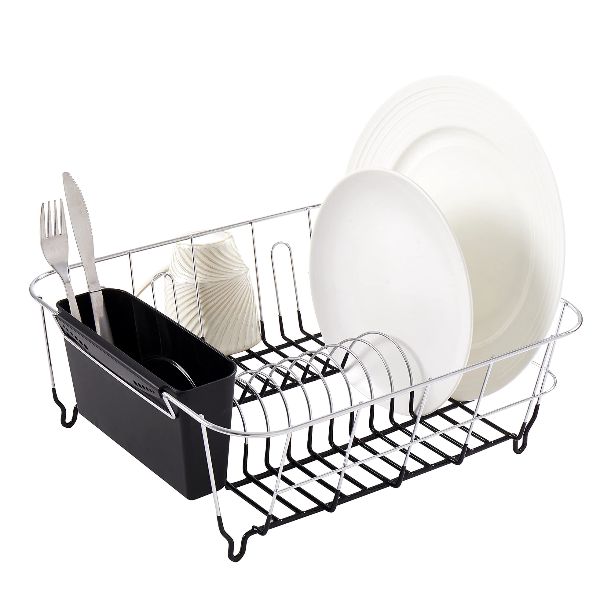 Set De Tendederos Para Secar Platos Sweet Home Collection, Color Negro, 14,5 X 13 X 5,25