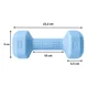 thumbnail image 2 of Par Mancuernas Hexagonales PVC 2 Kg c/u Pesas Fitness 4 Kg Total, 2 of 3