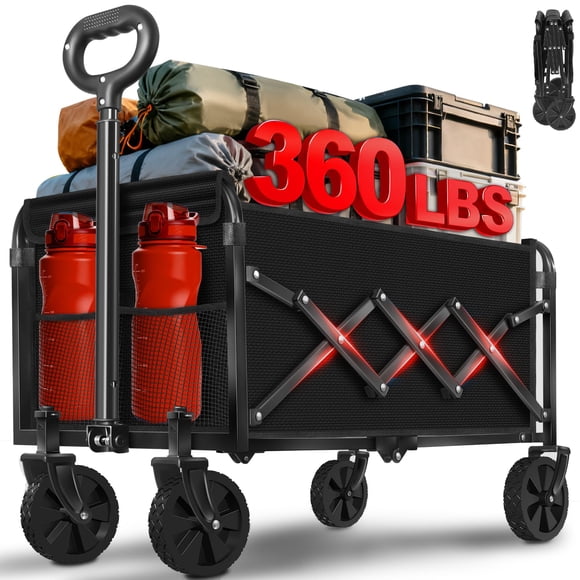 Carro plegable micieitie, 360 lb, ligero y portátil
