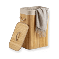 Importclick - Organizador Canasto Cesto Hogar Pegable 40X30X60 Cm Bambú