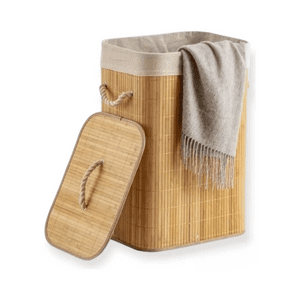 Importclick - Organizador Canasto Cesto Hogar Pegable 40X30X60 Cm Bambú