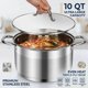 thumbnail image 3 of Olla de Caldo LEUGWAKN de 9,5 L Acero Inoxidable con Tapa, 3 of 9